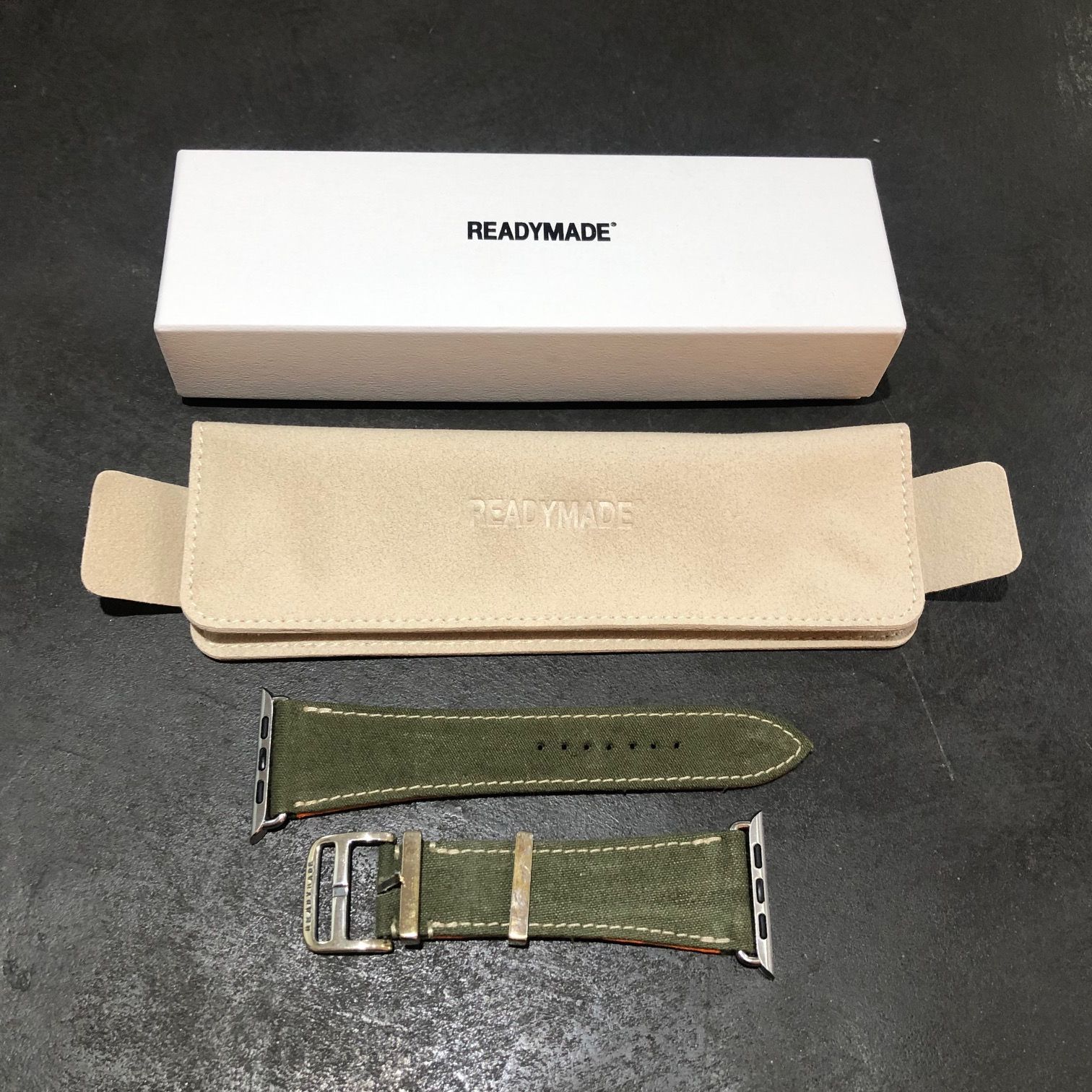 定価60500円 未使用 READYMADE WATCH BAND KHAKI ウォッチバンド カーキ レディメイド RE-CO-KH-00-00-302  76476A4