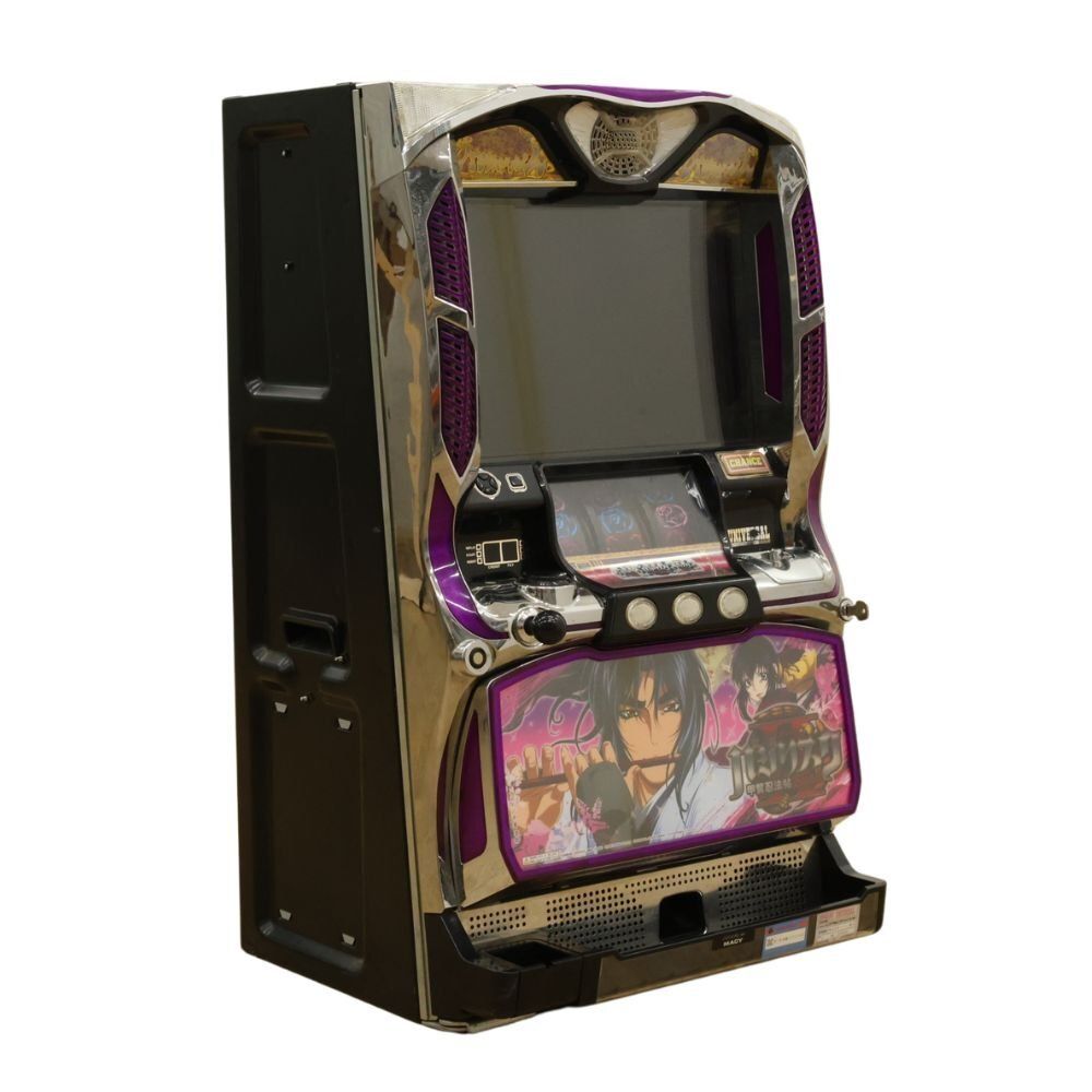 送料無料】甲賀忍法帖 バジリスク? パチスロ コイン不要機 鍵有り 100V