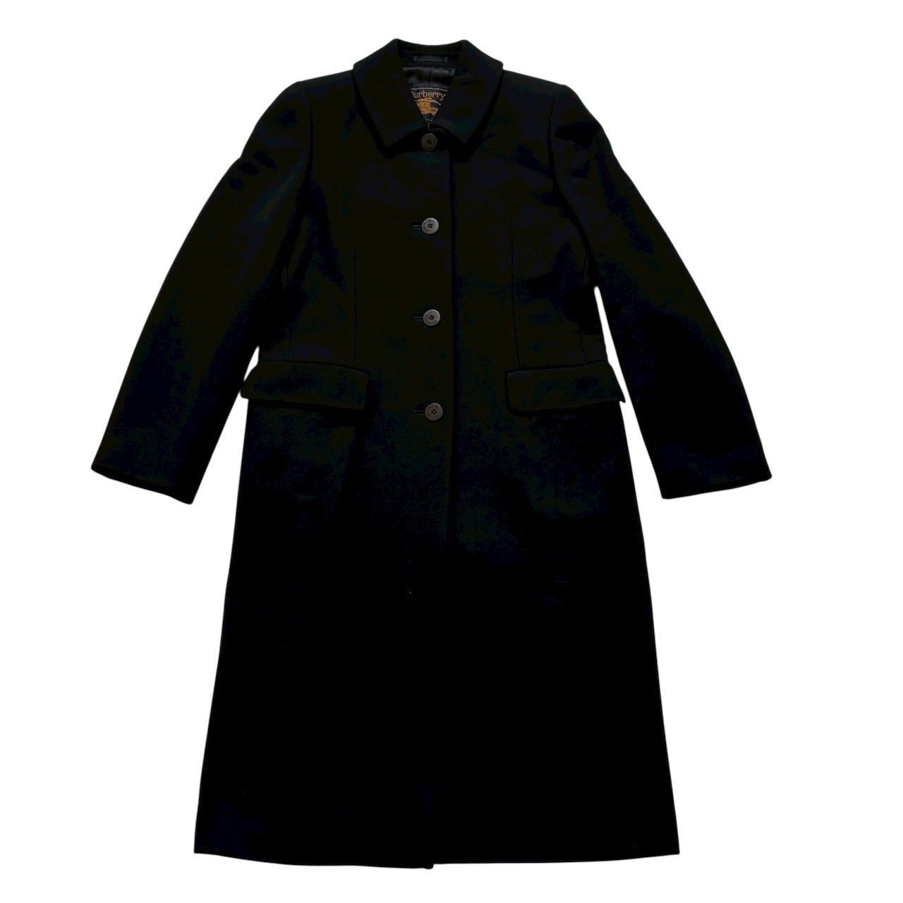 Burberry's ブラック ロングコート　カシミア100% バーバリーズ Burberrys ロングコート ブラック カシミア100%