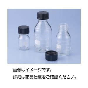 （まとめ）ねじ口瓶（黒蓋付 DURAN） 100ml【×5セット】