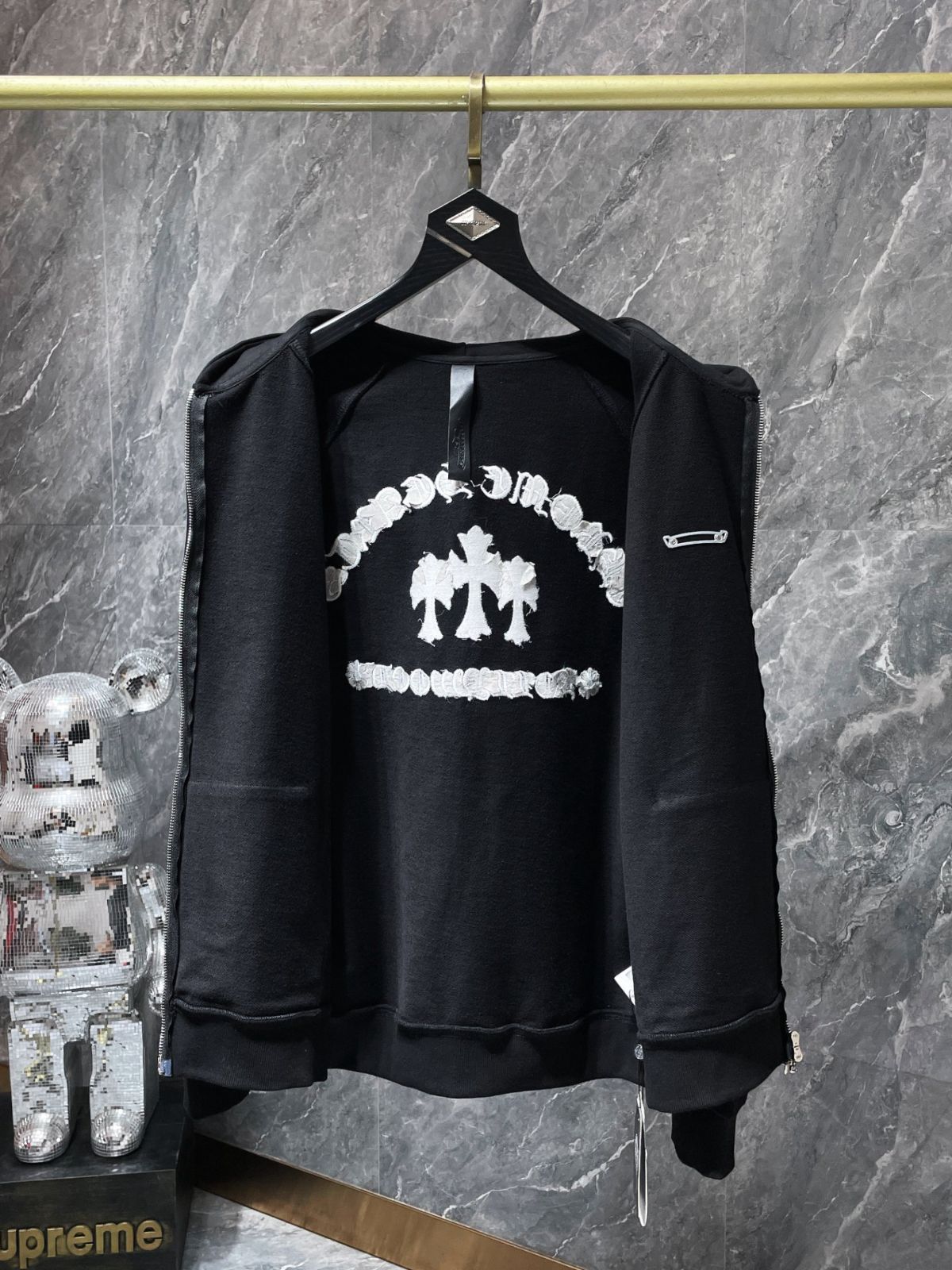 Chrome Hearts クロムハーツ クロムハーツ レッドジップ スウェットシャツ