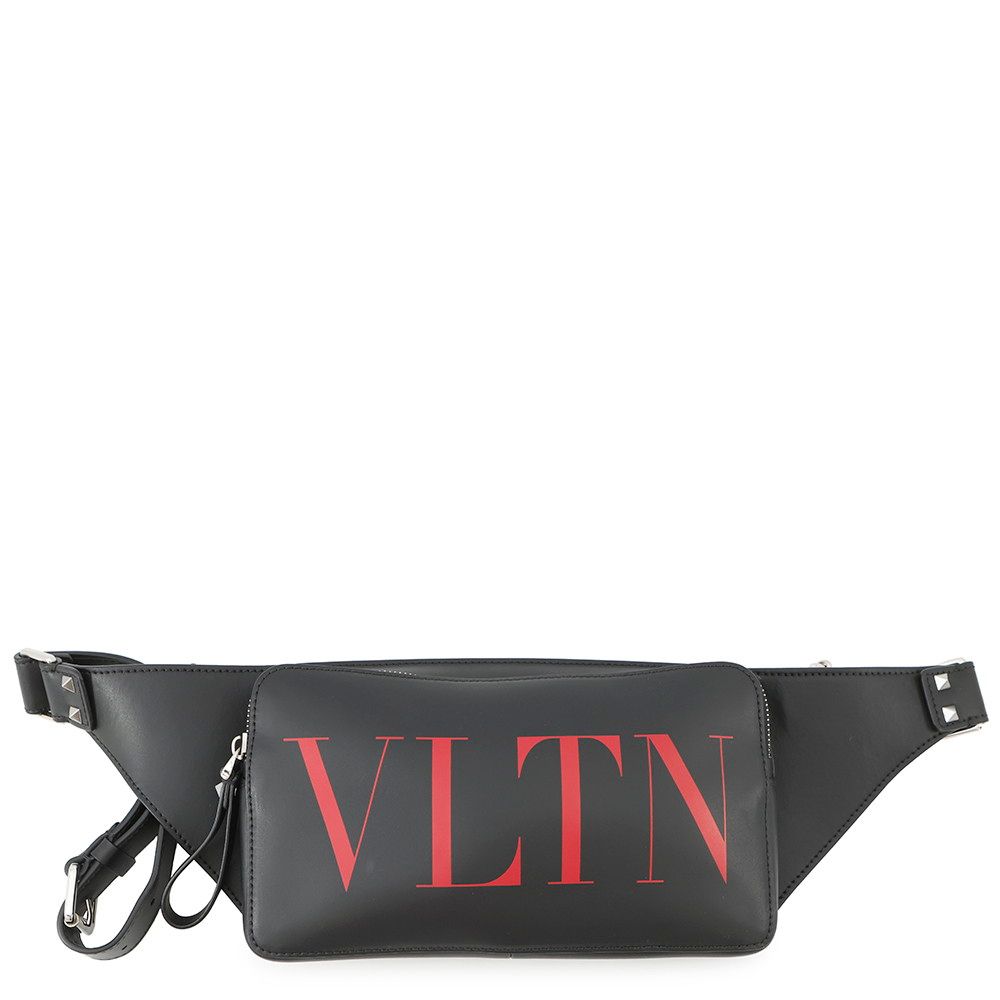 ヴァレンティノ ガラヴァーニ ボディバッグ VLTNロゴ TY2B0719WJW VALENTINO ベルトバッグ 黒