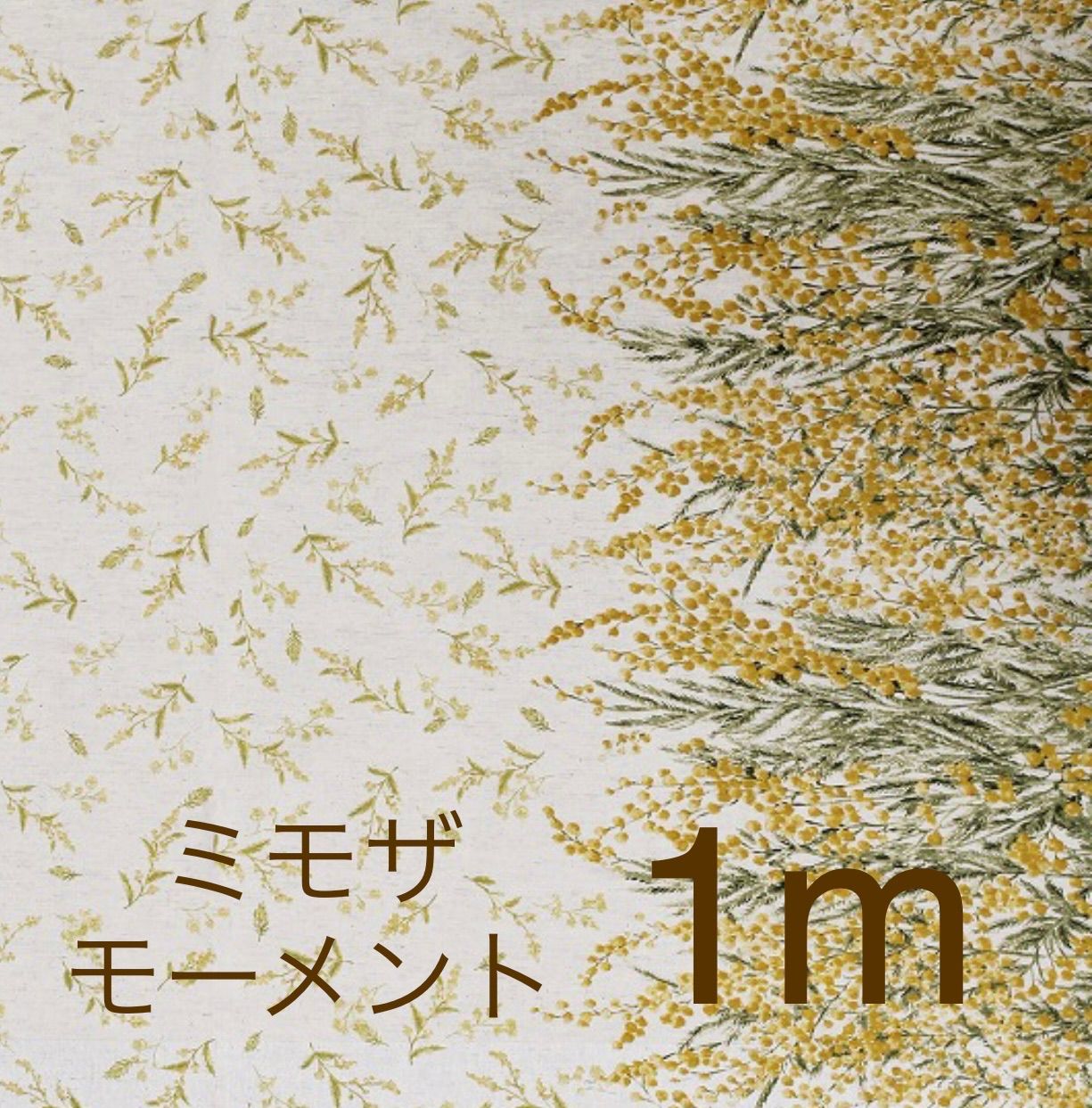 mOmen-t 綿麻ソフリー加工 ミモザ モーメント　５m  （真空パック）