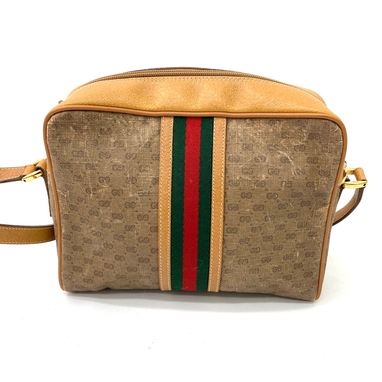 GUCCI】グッチ ショルダーバッグ オールドグッチ マイクロGG シェリー 