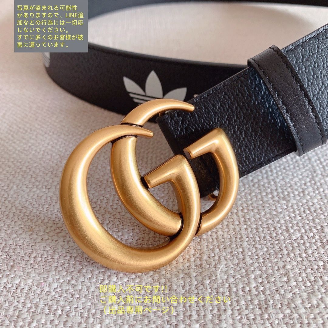 GUCCI ベルト〜お値下げしました 未使用品】最終値下げ GUCCI グッチ GG ベルト メンズ 本革