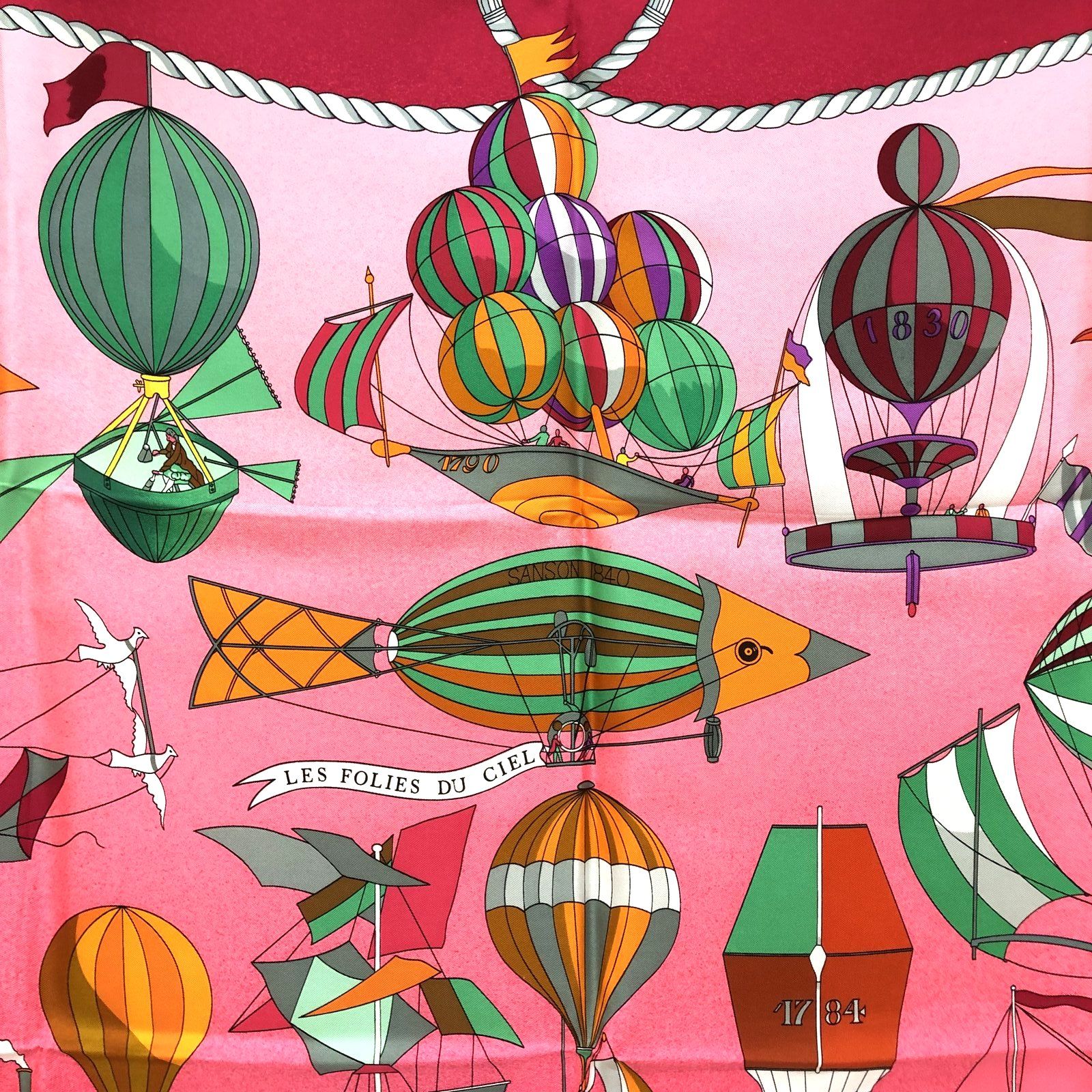 HERMES エルメス カレ90 大判 LES FOLIES DU CIEL - メルカリ