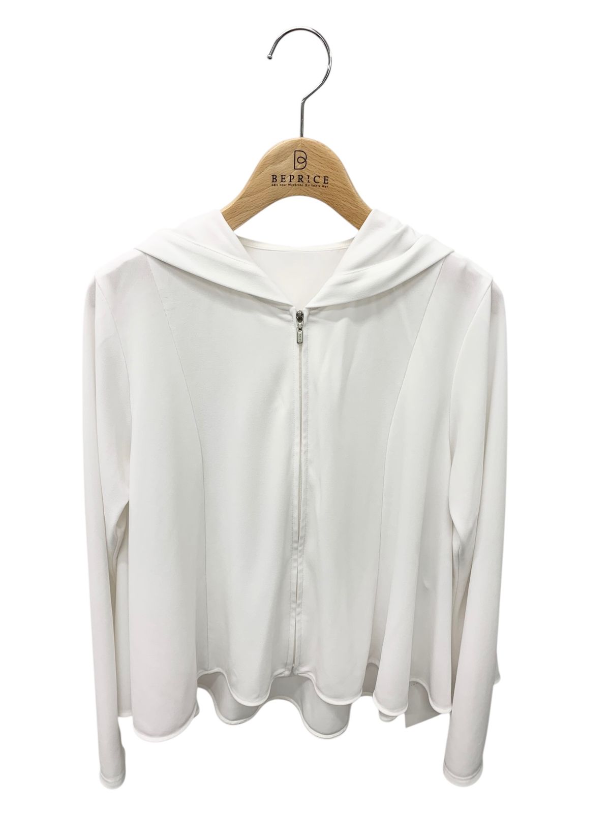 フォクシーニューヨーク Parka Cherie 43476 パーカー 38 ホワイト ジップアップ ITW121KYZTXC