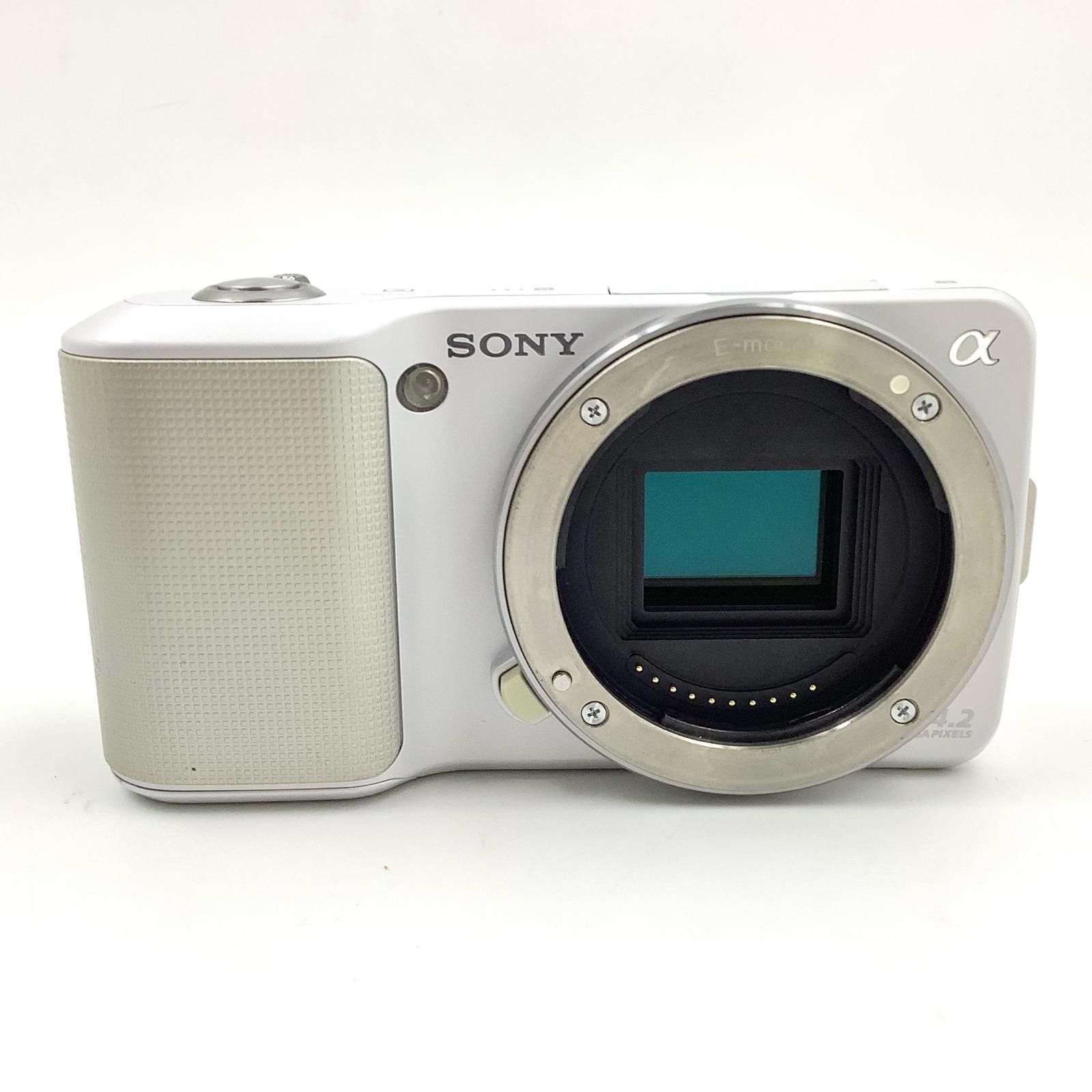 全額返金保証 最速発送 Sony デジタル一眼 α NEX-3 ボディ ホワイト 動作 済