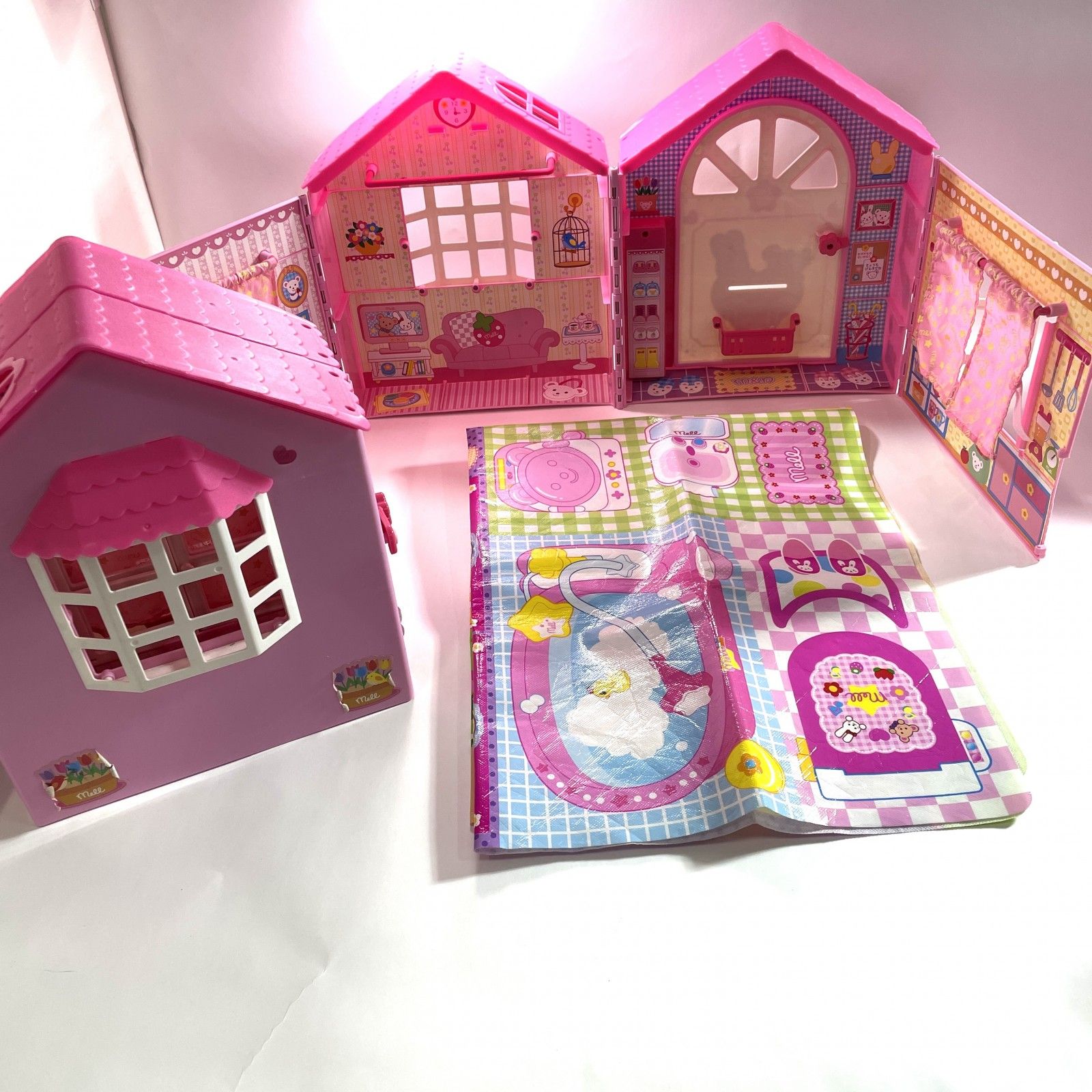 おせわだいすき メルちゃん ぽぽちゃん まとめ商品 人形13体 うさぎさん救急車 家 ビューティーサロン お弁当 洋服 お世話グッズ ジャンク品 11.60kg