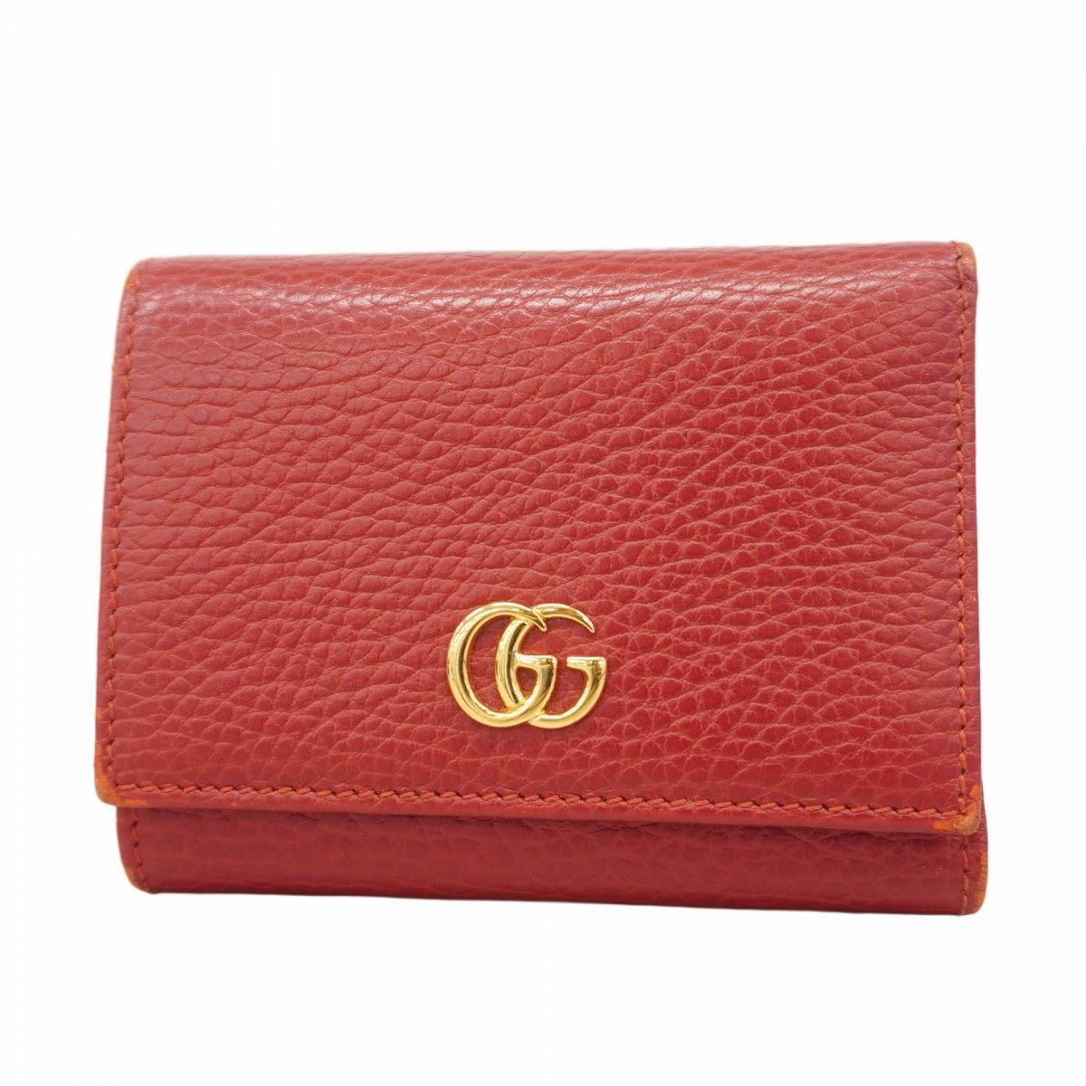 GUCCI 三つ折り財布　GGマーモント 474746 レザー　プチマーモント 5hd3585-h】グッチ 三つ折り財布 GGマーモント 474746 レザー