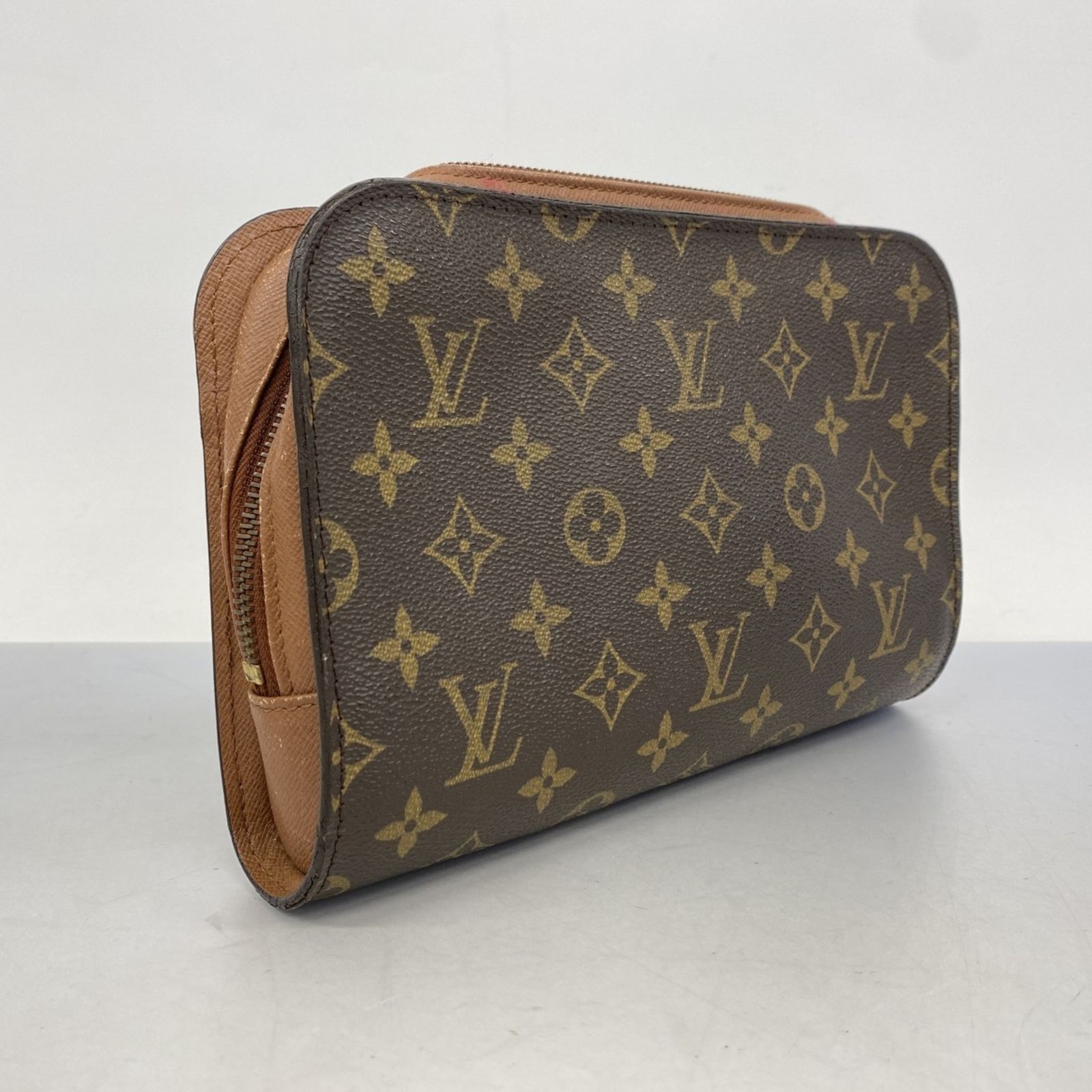LOUIS VUITTON ブラウン クラッチバッグ LOUIS VUITTON ブラウン クラッチバッグ中古