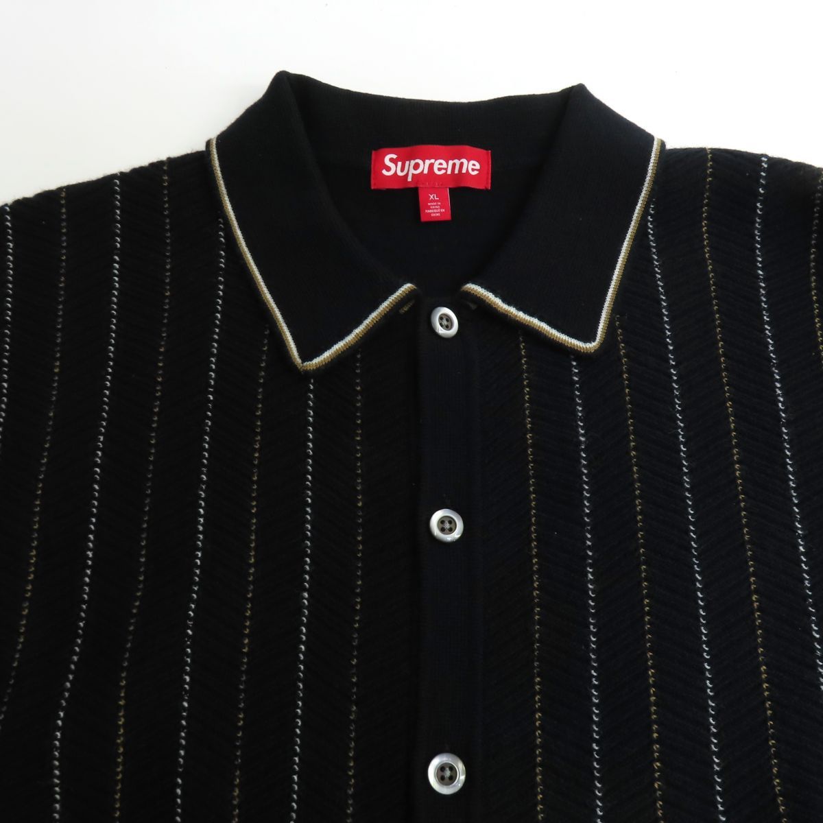 新品 Supreme Herringbone Cardigan XLサイズ 新品 Supreme Herringbone Cardigan XLサイズ - メルカリ