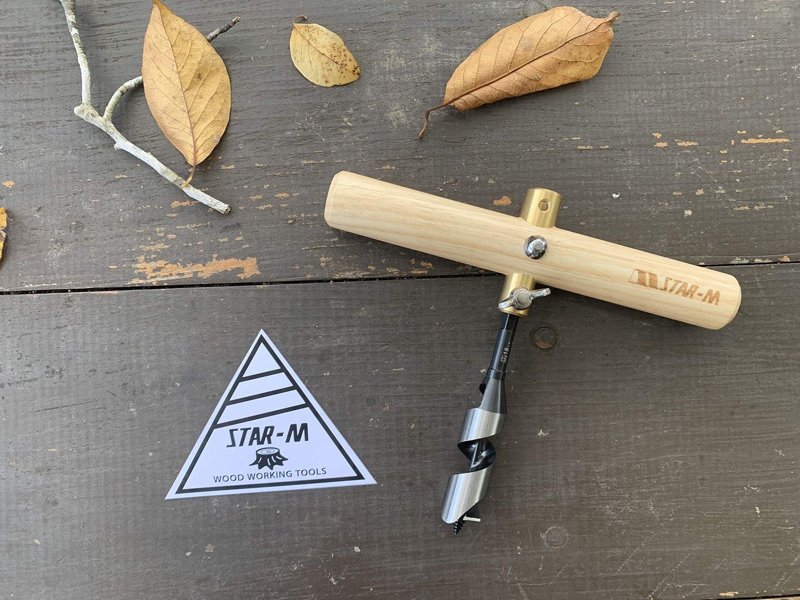 クラフトハンドルu0026ショートビット18mmセット 野遊び ソロキャンプ スターエム ステッカー付 crafthandle starm アウトドア キャンプ ブッシュクラフト スウェーデントーチ 