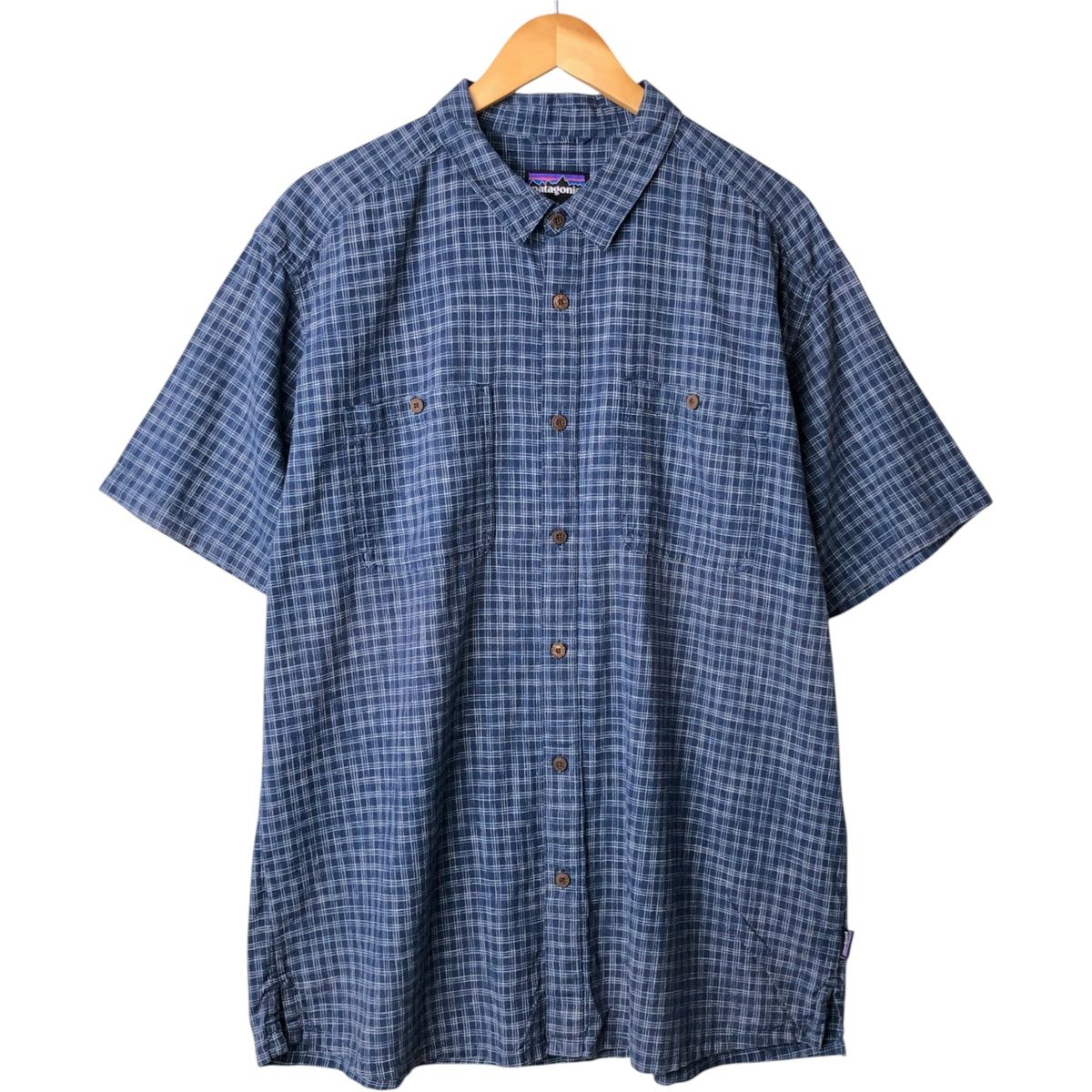 古着 パタゴニア Patagonia 53139SP21 チェック柄 半袖 コットン