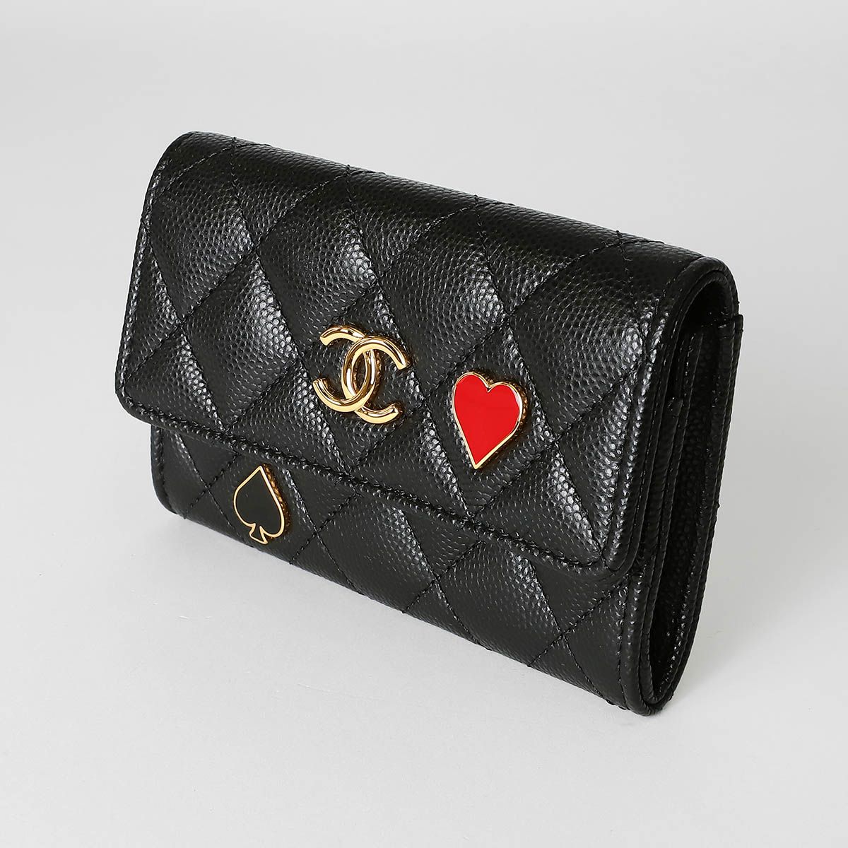 新品 シャネル CHANEL カードケース フラグメントケース ブラック 