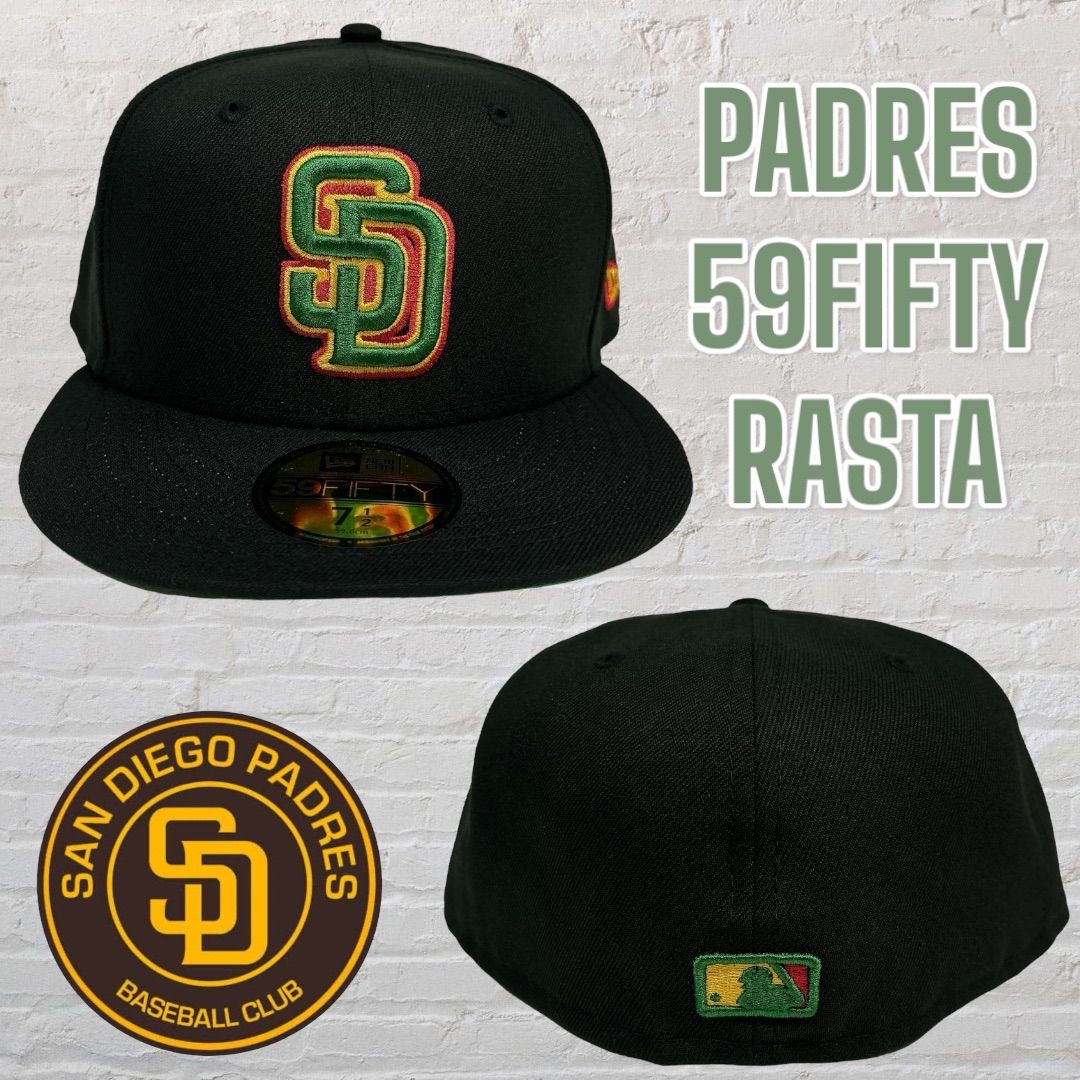 新品71/2 ラスタカラーサンディエゴ・パドレスニューエラ59FIFTY NEW ERA PADRES RASTA ダルビッシュ日本未発売海外限定カラー