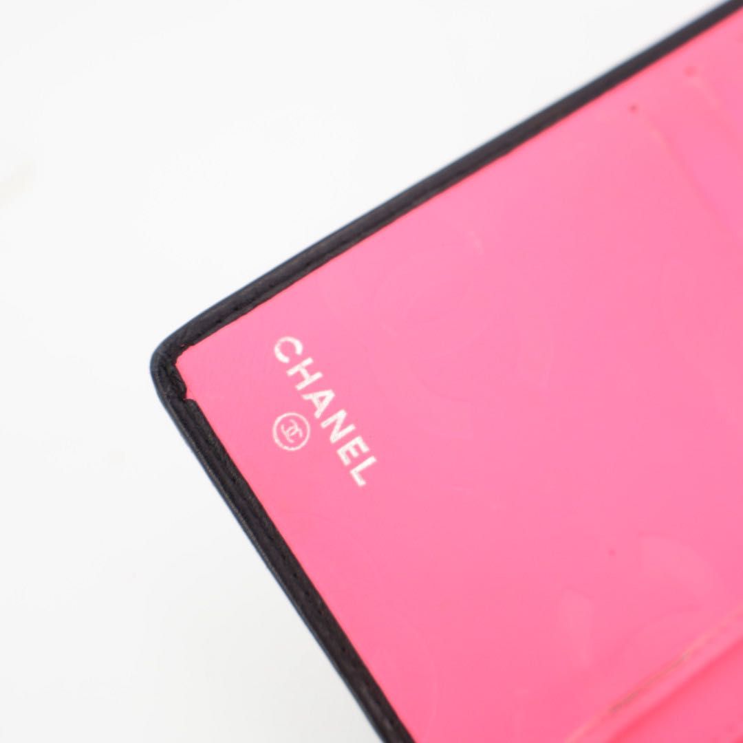 CHANEL カンボンライン 長財布 二つ折り財布 ラムスキン ココマーク シャネル CHANEL カンボンライン ココマーク 2つ折長財布 - メルカリ