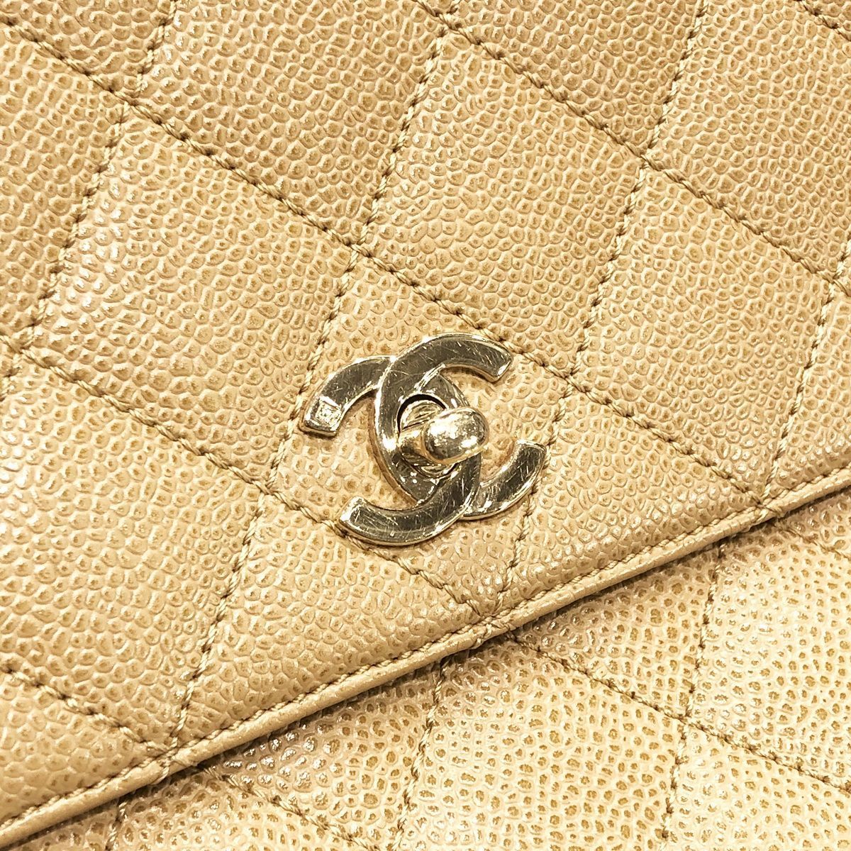 【中古】 CHANEL シャネル ハンドバッグ A12397 トップハンドル30 マトラッセ ケリー型 キャビアスキン 23034073 AK