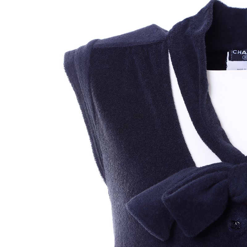 CHANEL シャネル ワンピース Size:38 パイル リボン - メルカリ 