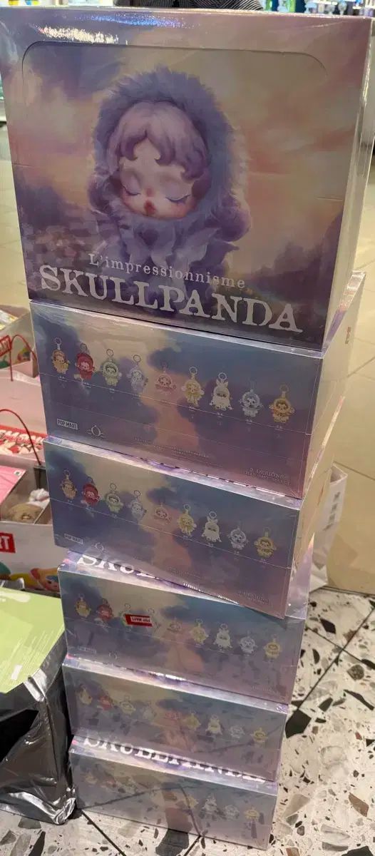 Skull Panda スカルパンダ 光 チョンウォン シリーズ 人形 キーリング 1 箱