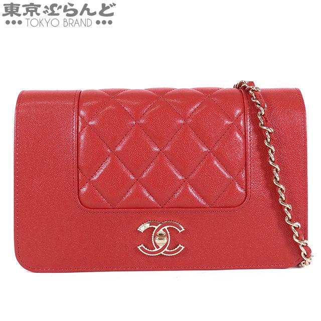 【箱・カード付】 シャネル マドモアゼル マトラッセ 赤 レッド 箱・カード付】 シャネル マドモアゼル マトラッセ 赤 レッド
