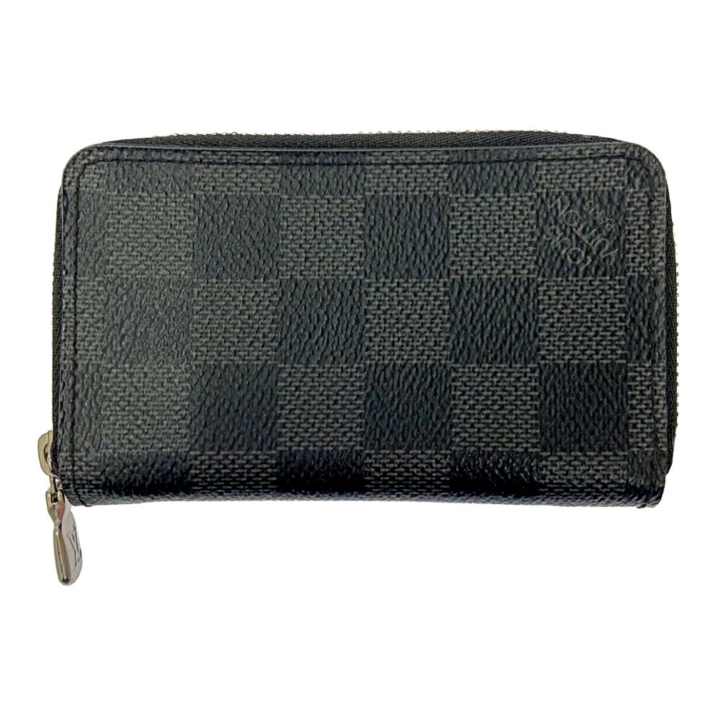 中古】LOUIS VUITTON ルイ・ヴィトン N63076 PVC ダミエグラフィット ジッピー コインパース ブラック 175277 コインケース  - メルカリ