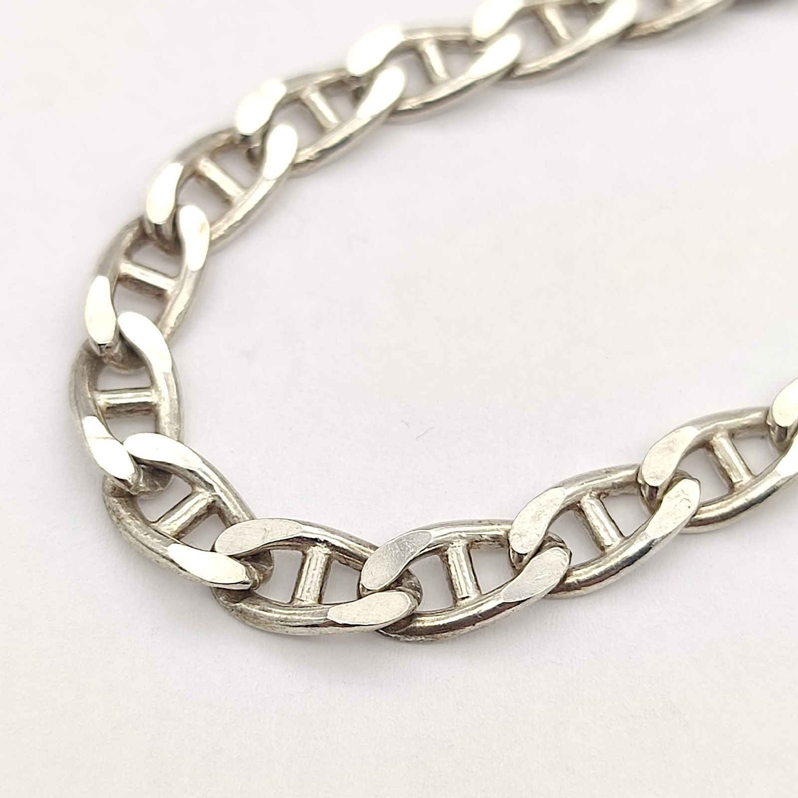 美品】アンカーチェーンブレスレット SILVER シルバー925 ITALY