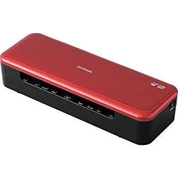 アイリスオーヤマ ラミネーター A4対応 ~150μm ウォームアップ時間35秒 波打ち防止 HSL-A44-R レッド