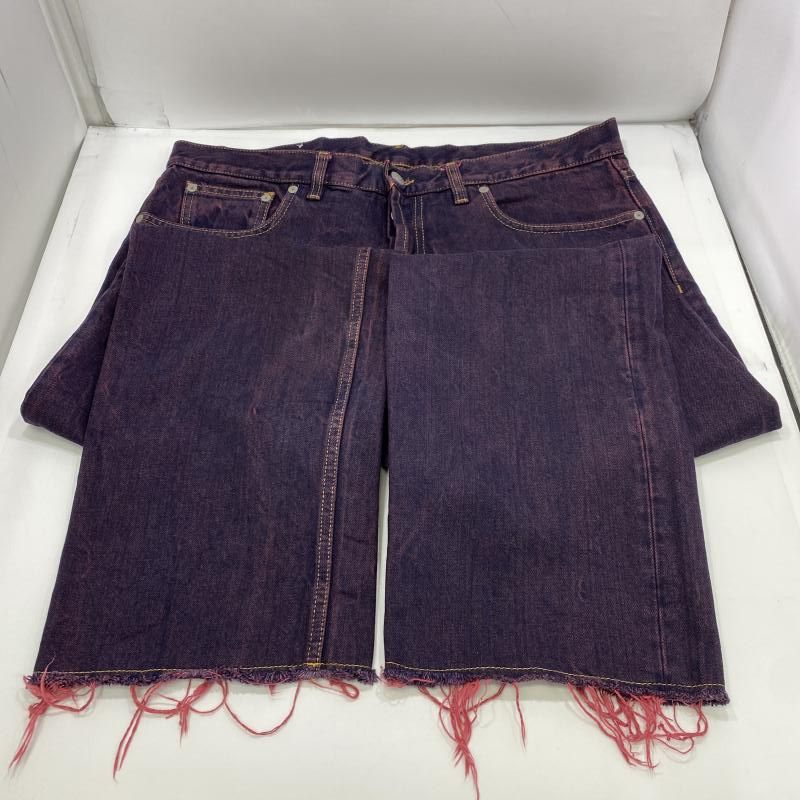 中古】Maison Margiela カットオフデニム パープル サイズW34