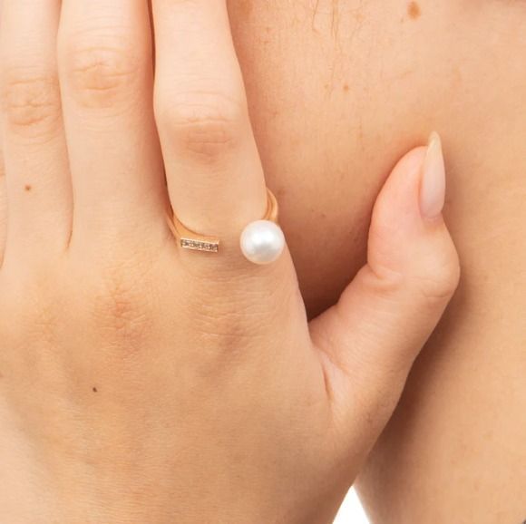 Hirotaka パールリング 箱付き☆【Hirotaka】ヒロタカ☆リング 8号