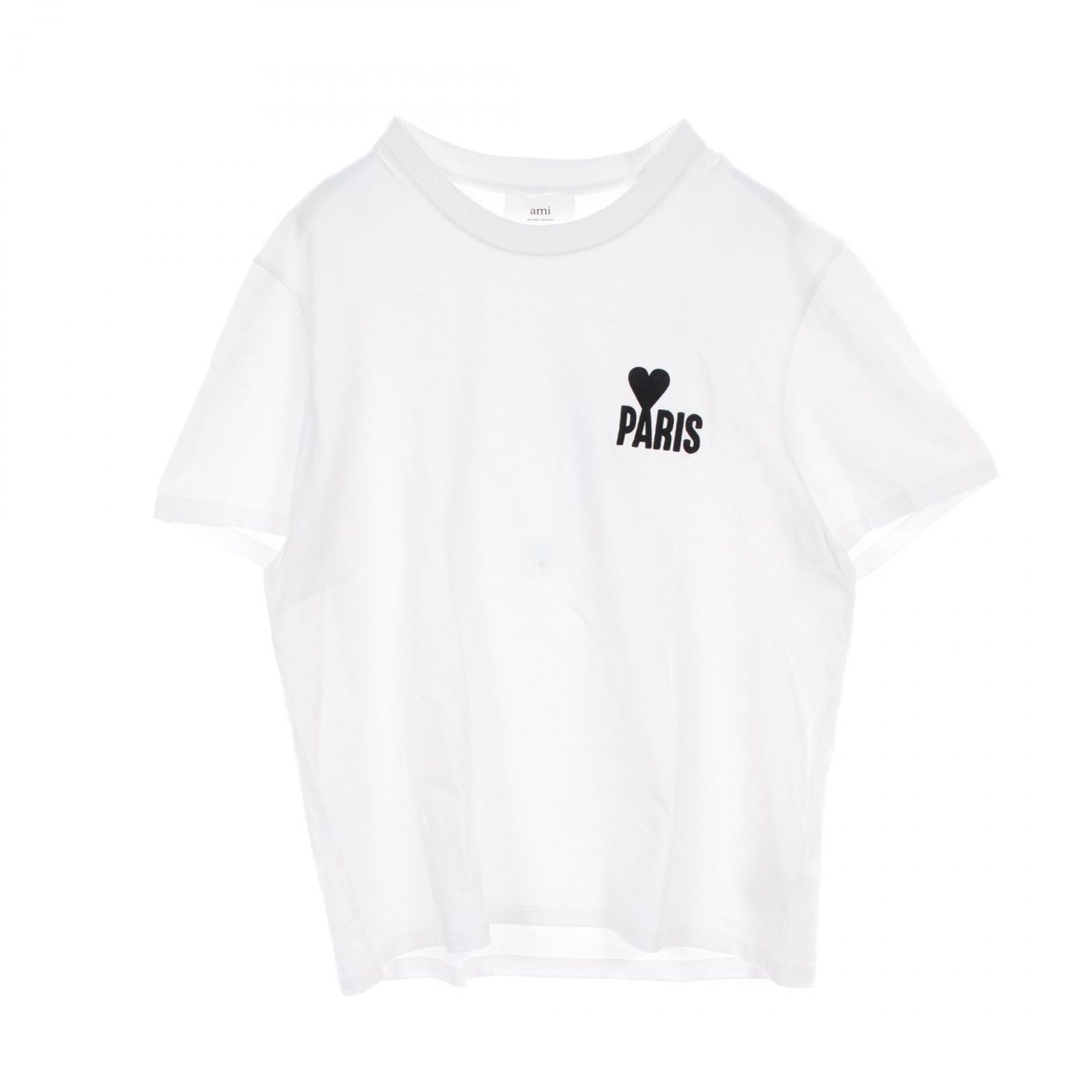 アミ AMI カットソー UTS014.701 ホワイト コットン Tシャツ カットソー ホワイト ユニセックス Used A