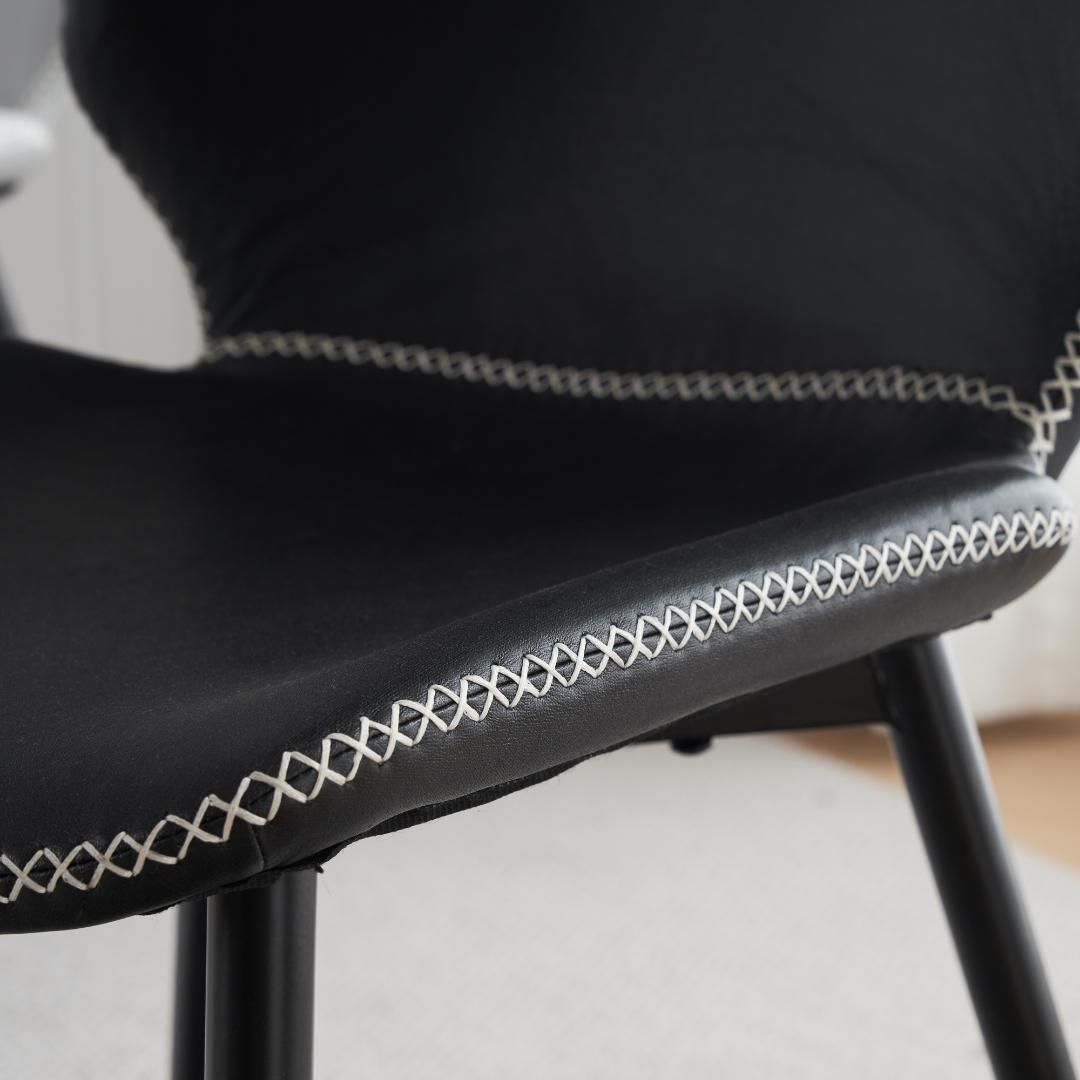 新品登場】イームズチェア PUレザー ダイニングチェアリビング