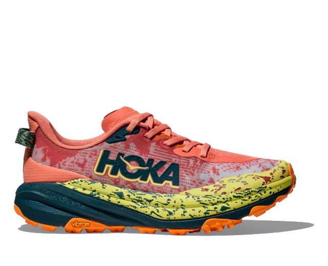 HOKA ONE ONE ホカ オネオネ W SPEEDGOAT 6 1147811 FELDSPAR|BLUE レディース ウイメンズ スピードゴート6 幅B 厚底 トレイルランニングシューズ トレラン ハイキング トレッキング 登山 スニーカー 靴