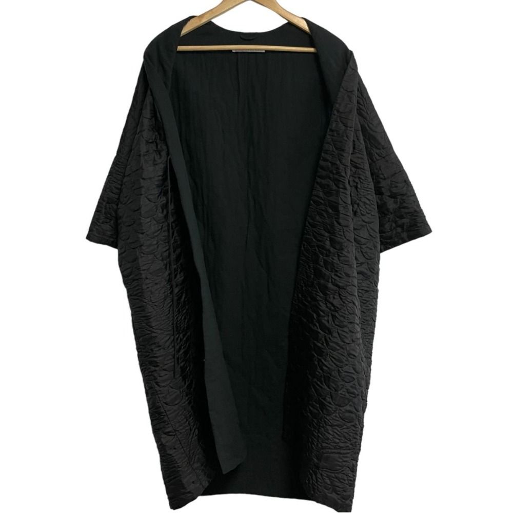 美品 クリーニング済 TOWAVASE トワヴァーズ シルク100％ キルトローブ