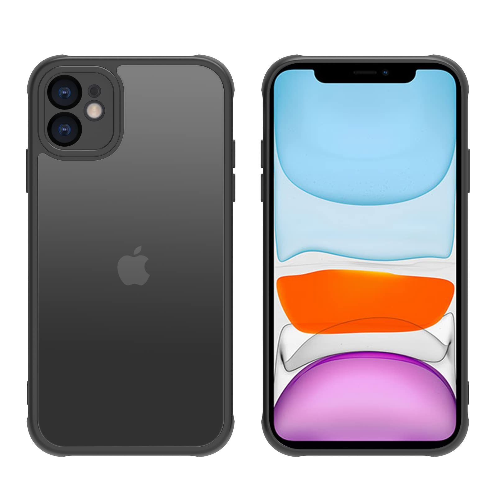 【数量限定】ブラック) 11 (iPhone EUMADOVE 6.1インチ 11カバー アイフォン 11 11 iphoneケース 黄変防止 マット半透明 スマホケース iphone11ケース 11ケース 11ケース iphone iphone iphon