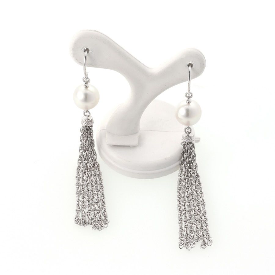 ミキモト　パール　ピアス　美品 ミキモト / MIKIMOTO ピアス K18WG パール 7.8mm 【中古】 商品