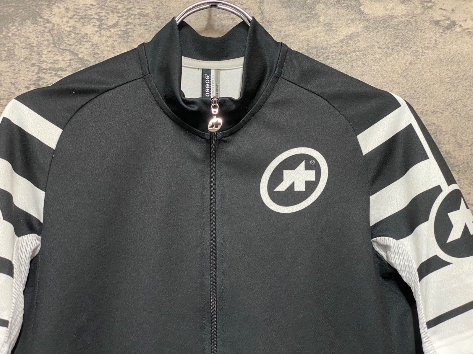 アソス assos 半袖 サイクルジャージ 黒グレー M アソス assos 半袖