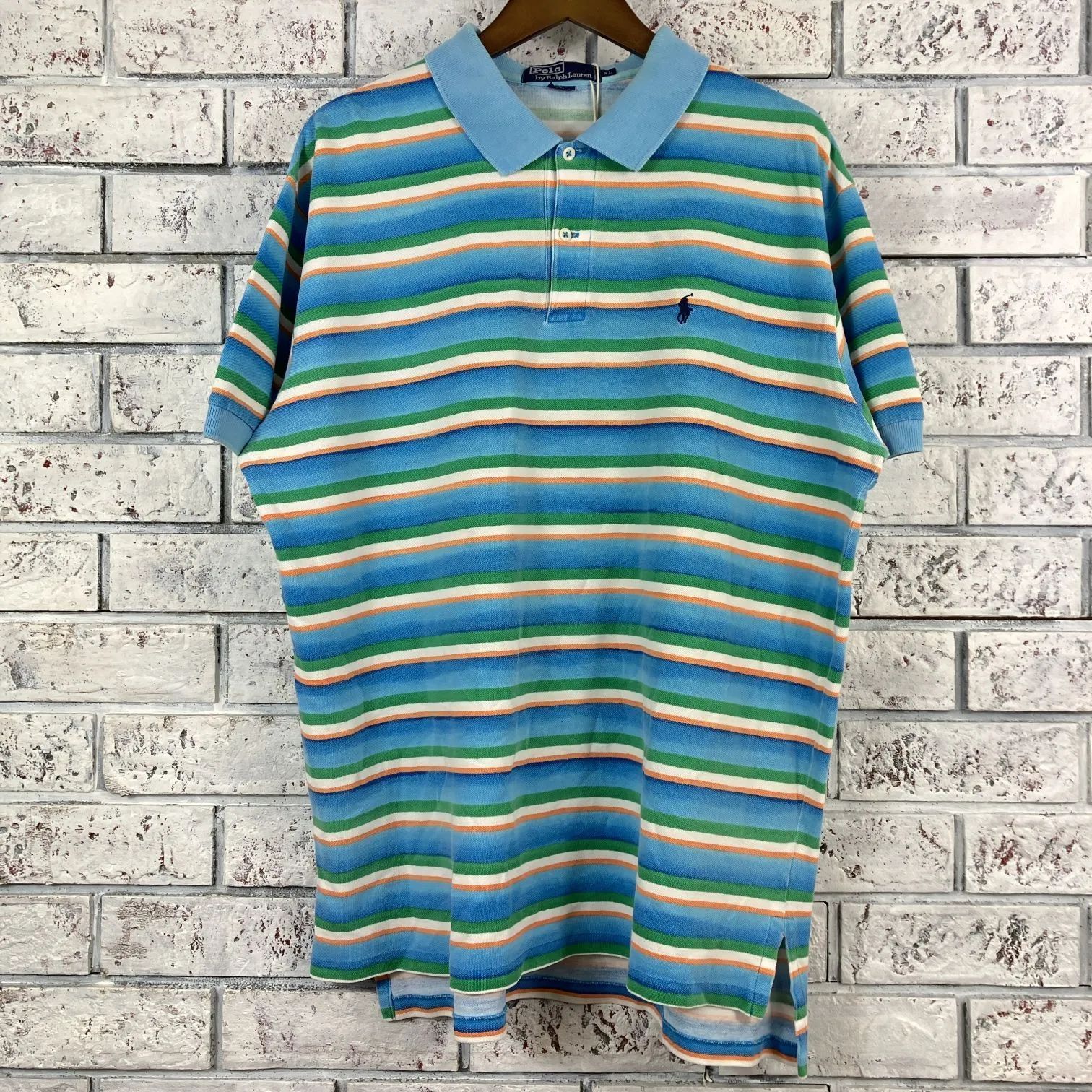ポロ ラルフローレン グラデーション ボーダー ポロシャツ POLO by 