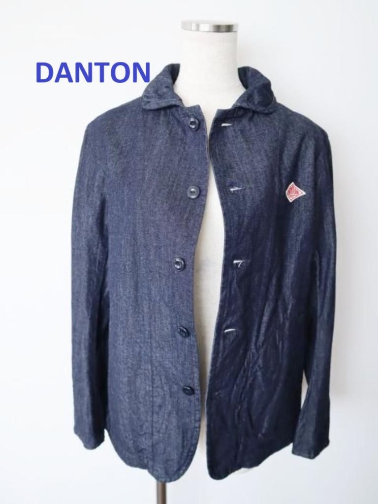 新品 DANTON ダントン ビームス別注 丸襟シングルジャケット 36 紺 DANTON - DANTON ダントン♪BEAMS別注 ダウンジャケット 36の