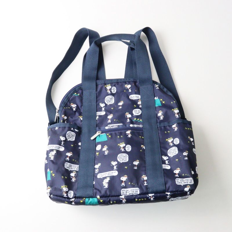 美品 レスポートサック ピーナッツ LeSportsac×PEANUTS DOUBLE