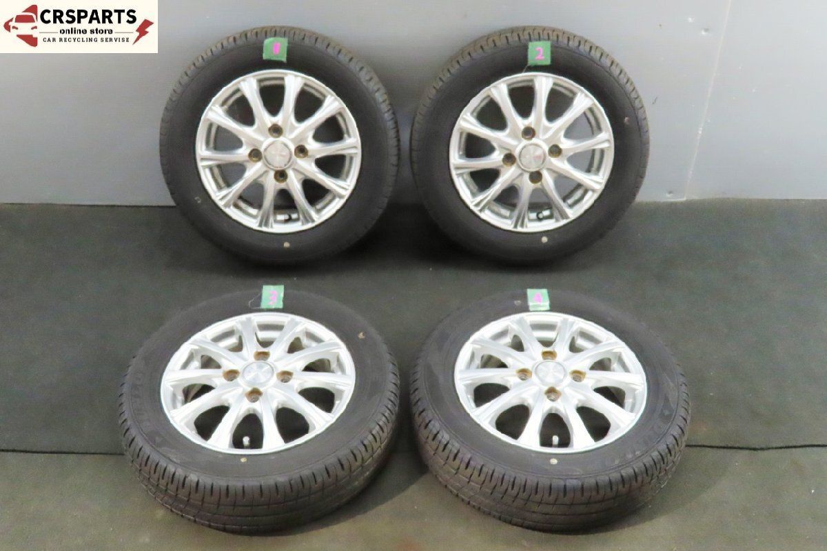 ウェッズ JOKER 13×4J 45 ホイール 4本セット オンロード ダンロップ エナセーブ EC204 タイヤ付 No T255