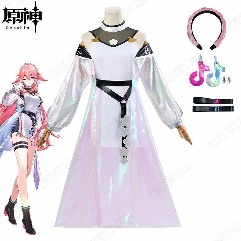 shiro 原神 八重神子コスプレ衣装 新品・未使用】八重神子 原神 コスプレ 衣装 高品質