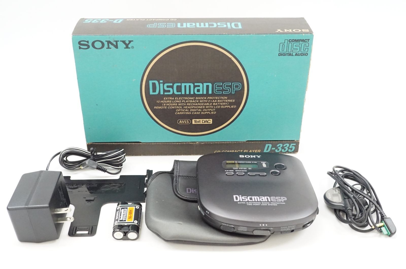 C151517)SONY D-335 ディスクマン ESP ポータブルCDプレイヤ 美
