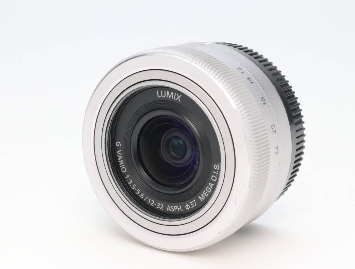 B 並品 Panasonic パナソニック LUMIX G VARIO 12 32 mm F 3 5 6 シルバー ASPH MEGA O I S H FS 12032 初期不良 可 110 121