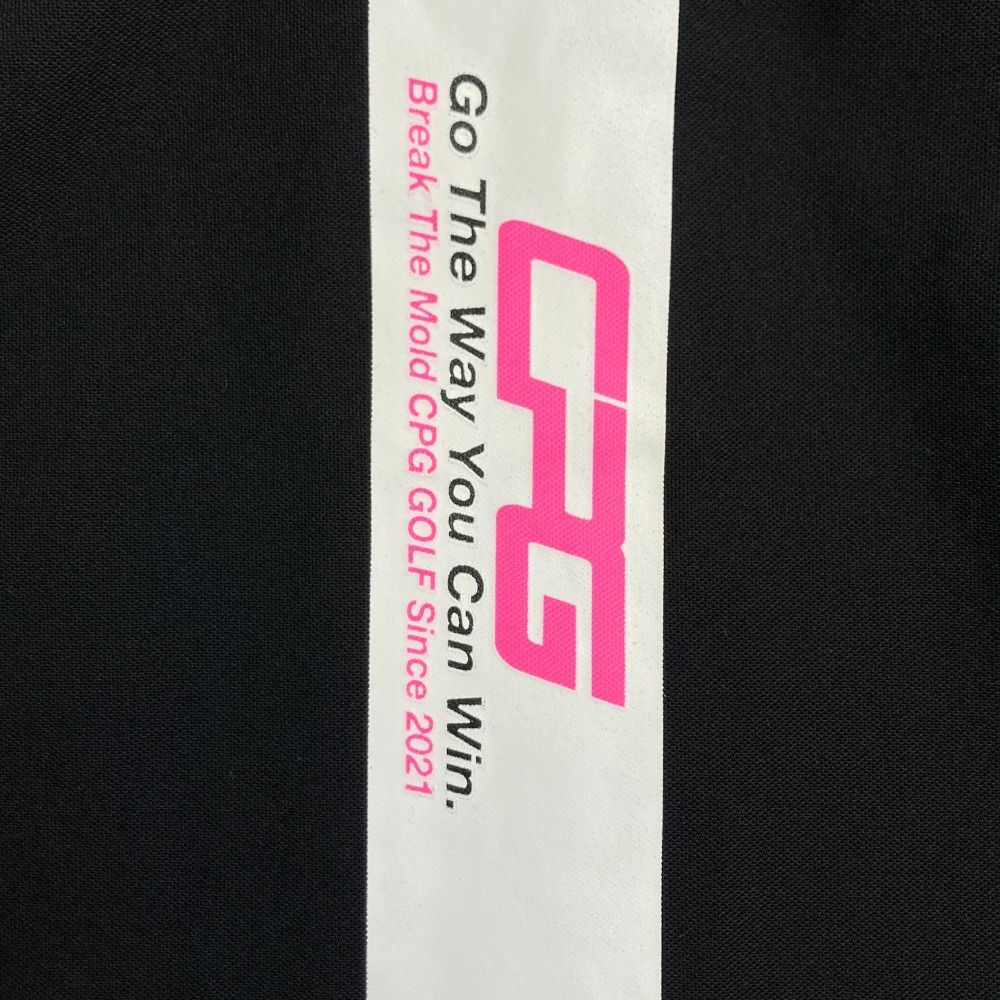 サイズ：M CPG GOLF シーピージーゴルフ  ハーフジップ ノースリーブポロワンピース  ブラック系 [240101436119] ゴルフウェア レディース ストスト サイズ：M CPG GOLF シーピージーゴルフ ハーフジップ