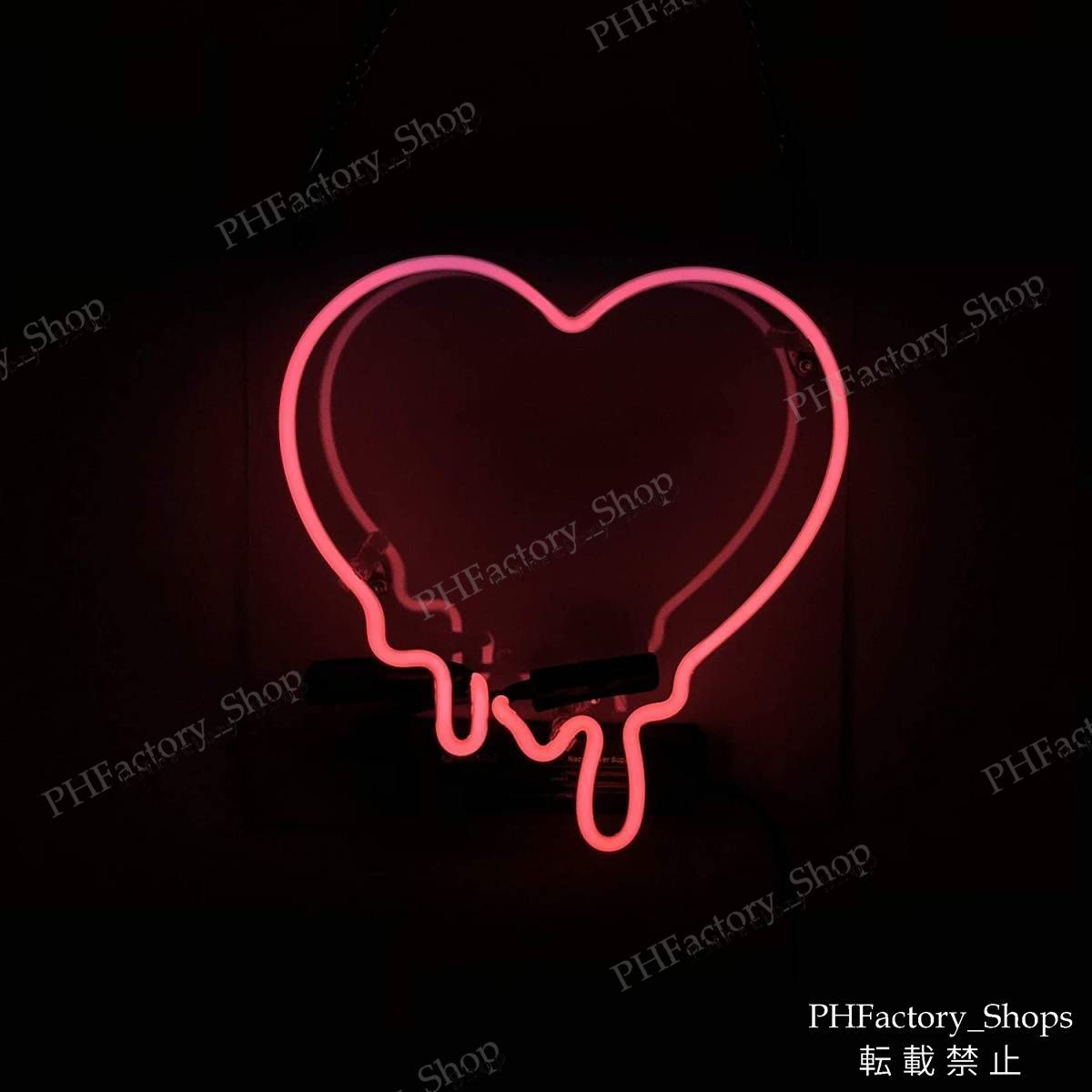 ネオンサイン 情熱ハート 存在感抜群 アメリカンスタイル 雰囲気作り ネオンサイン 情熱ハート ピンクラヴ 存在感抜群 アメリカンスタイル