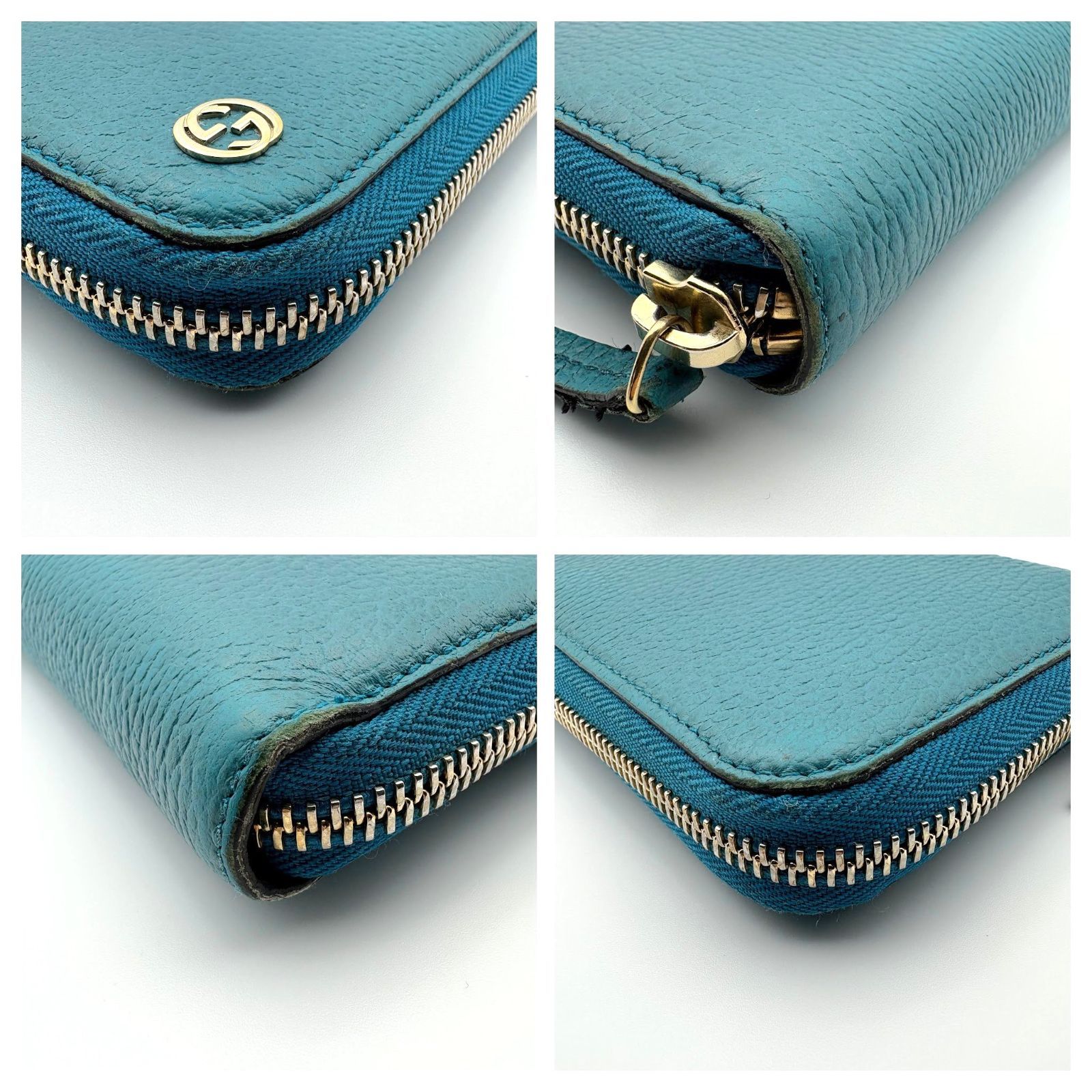 箱付／美品 】GUCCI グッチ GG インターロッキングG ラウンド