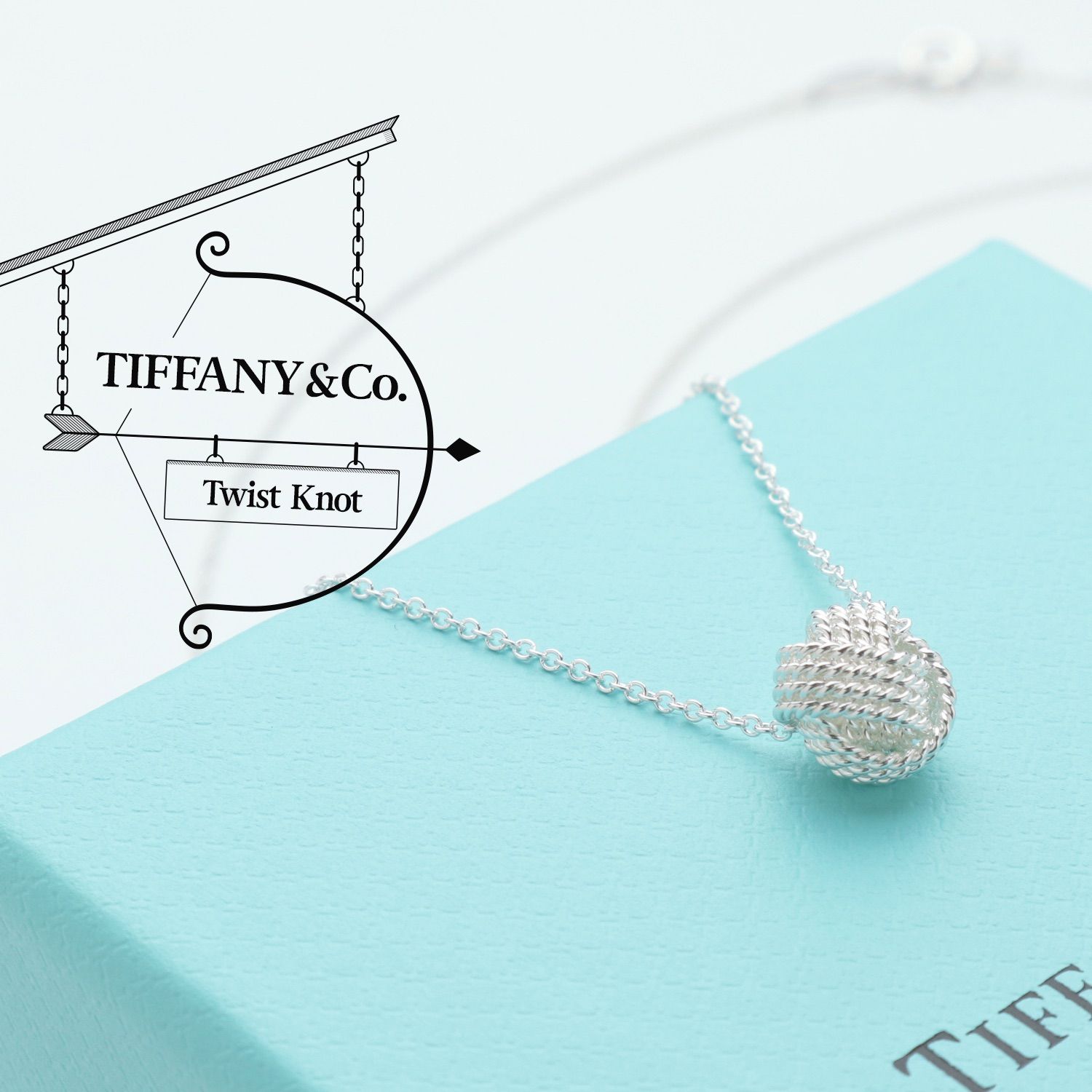 ひーさー様 極美品 ティファニー TIFFANY&Co. ツイストノット メッシュ