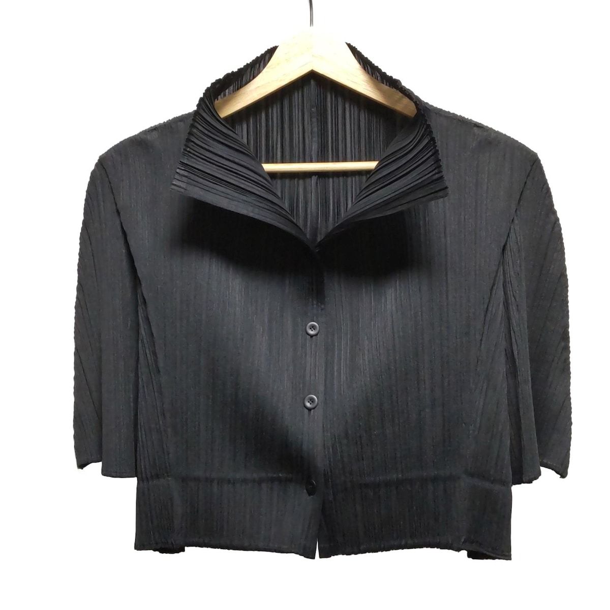 PLEASE PLEATS プリーツプリーズ イッセイミヤケ 七分袖シャツ 
