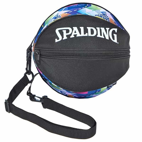 SPALDING バスケットボール用バッグ バスケ ボールバッグ ジオメトリック バスケットコート幾何学柄